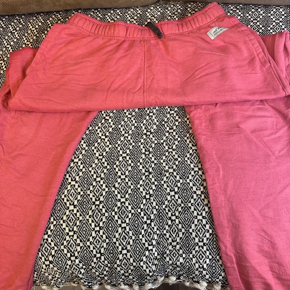 Eddie Bauer Men’s Joggers Size M – Red Fleece Sweatpants - Picture 4 of 5